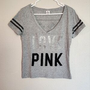 PINK Victoria's Secret Gray Oversized Tee Size XS